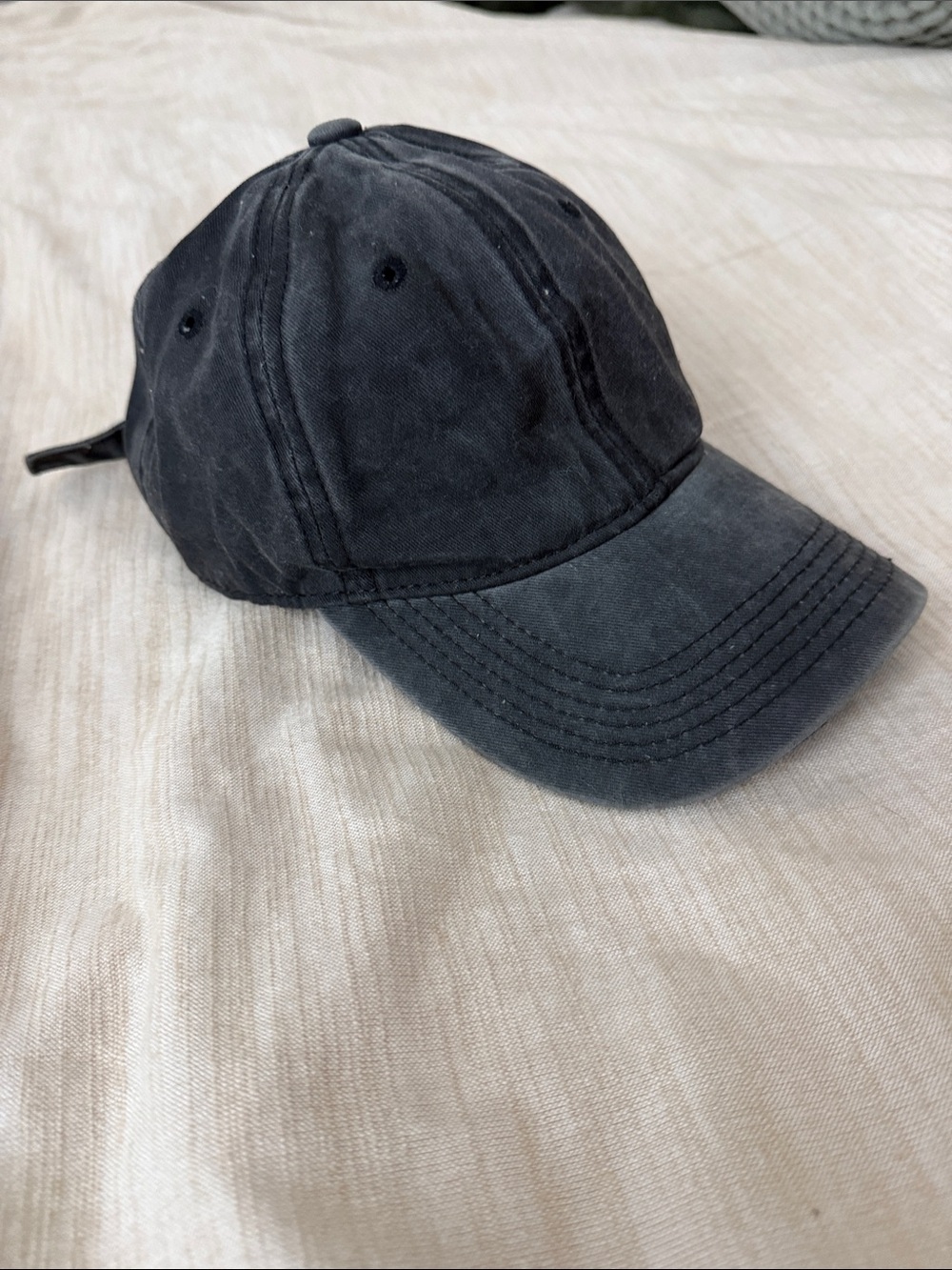 Men's Washed Cotton Baseball Cap - Dad Hat style - Grey